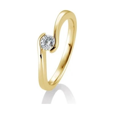 Sofia Diamonds prsteň zo žltého zlata s diamantom BE41 85943 Y