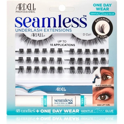 Ardell Seamless Underlash trsové nalepovacie mihalnice 36 ks + umelé mihalnice 1 pair + Ardell Lash Applicator aplikátor pre efekt umelých mihalnic 1 ks + Seamless Glue&Seal by DUO lepidlo na umelé mi