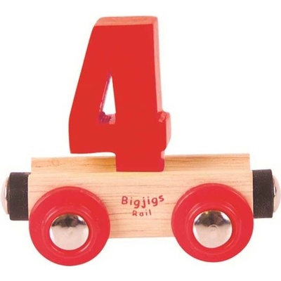 Bigjigs vagónik Číslo 4