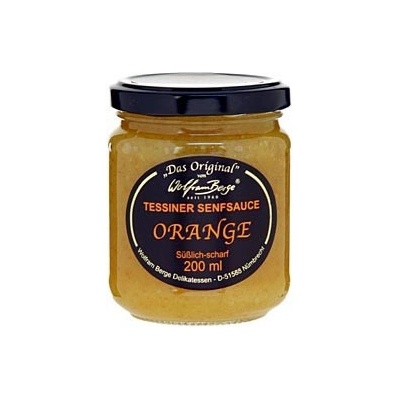 Sandro Vanini SA Original Ticino pomerančová hořčičná omáčka 200 ml