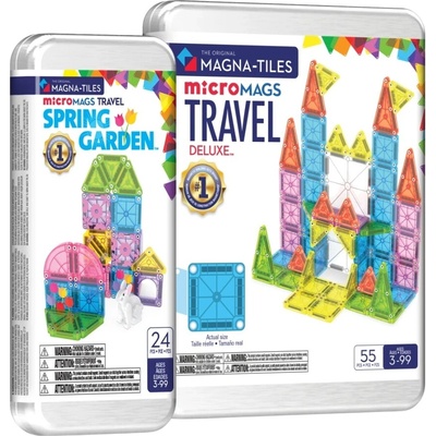 MAGNA-TILES Set microMAGS Travel set Spring Garden a Travel Set Deluxe