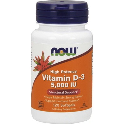 Now Foods Vitamin D-3 5000 IU chweable 120 tabliet