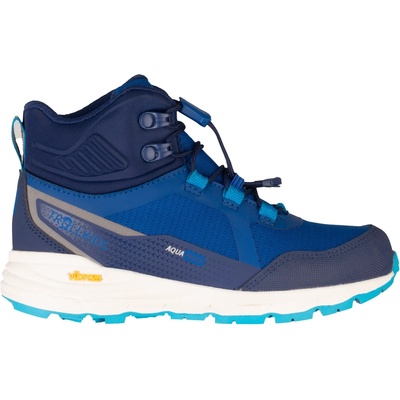 Trollkids Детски туристически обувки Trollkids Kid's Skarvan Hiker Mid XT Walking boots - Pool Blue / Alpine Blue / Dark Indigo - размер 29 (EU) (702-4131-0212)