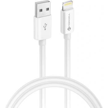 Forcell C703 USB > Lightning, MFI 2,4A/5V 12W, 1m, bílý