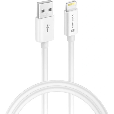 Forcell C703 USB > Lightning, MFI 2,4A/5V 12W, 1m, bílý