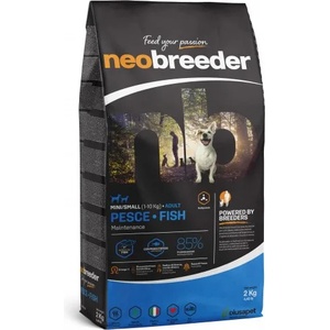 DIUSAPET Neo breeder dog fish adult mini/small - Пълноценна храна за пораснали кучета от мини и дребни породи, с океанска риба - 2 кг, Италия - 2384