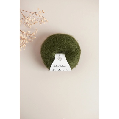 Příze Along avec Anna Silk Mohair Émeraude 25 g