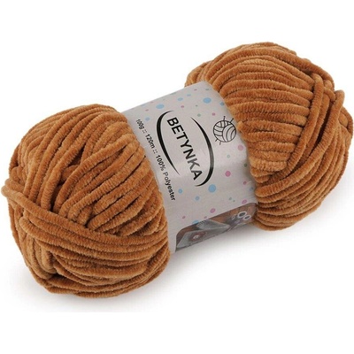 Pletací žinylková příze Betynka 100 g - 14 (330) hořčicová