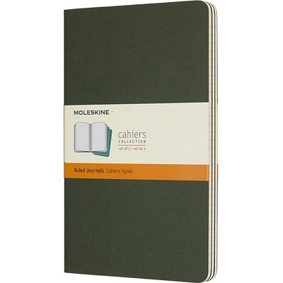 Moleskine Sešity 3 ks linkované zelené L
