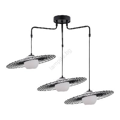 Висящ полилей SOL 3xE27/60W/230V черен (SI0142)