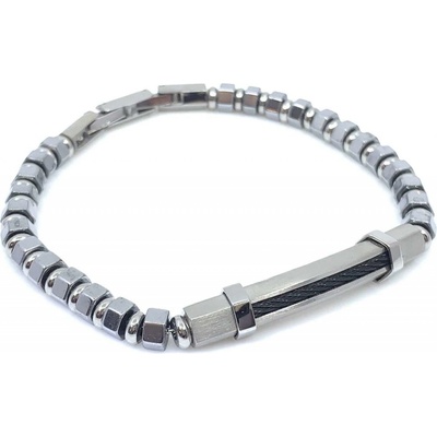Jan Kos jewellery náramek z chirurgické oceli 12114801