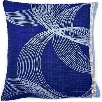 Bellatex Elipsa krep modrá 40 x 40 cm