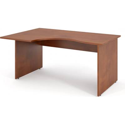 Lenza Ergonomický stůl Impress 160 x 90 cm, levý, tmavý ořech