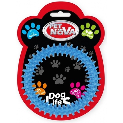 Pet Nova TPR Dentring Blue dentálny kruh s arómou mäty pre psy 12,5 cm