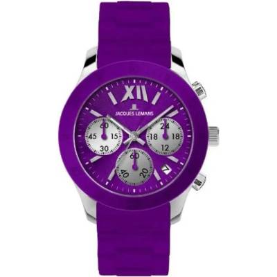 Дамски часовник Jacques Lemans Rome Chronograph - 1-1587K (1-1587K)