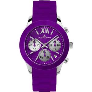 Jacques Lemans Дамски часовник Jacques Lemans Rome Chronograph - 1-1587K (1-1587K) Часовници