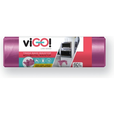viGO! pytle s uchy voňavé HDPE 60 l 10 µm 18 ks