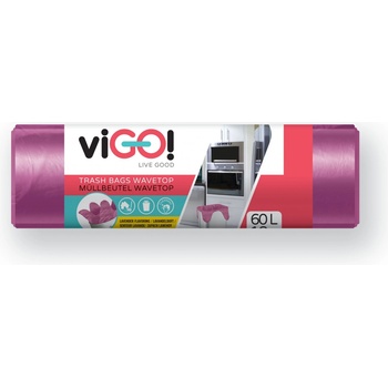 viGO! pytle s uchy voňavé HDPE 60 l 10 µm 18 ks