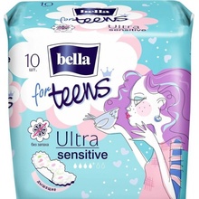 Bella For Teens Ultra Sensitive priedušné hygienické vložky s krídelkami 10 ks