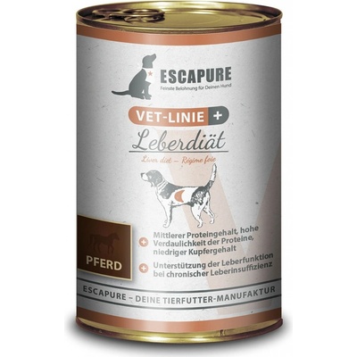 Escapure VET jaterní dieta koňské 6 x 400 g
