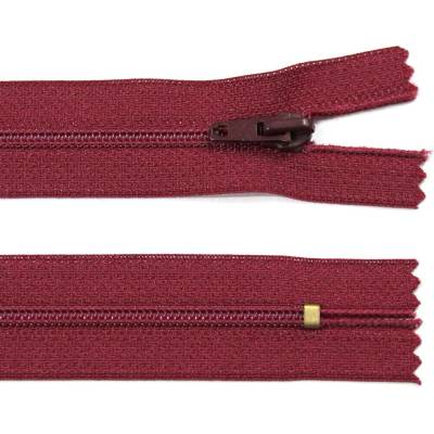 Spirálový zip no.3 nerozepínací 25cm - více barev color: 577 růžová vínová