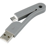4smarts Компактен сгъваем microUSB кабел за мобилни устройства с microUSB вход - 4smarts FoldLink Micro-USB Cable (сив)