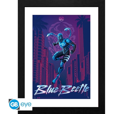 DC COMICS - Framed print "Blue Beetle movie poster", GBYDCO475