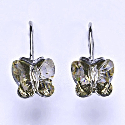 Čištín na patent s krystalem Swarovski-motýlek NK 1307