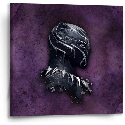 Sablio Obraz BLACK PANTHER z profilu Fialový mlhavý - 50x50 cm