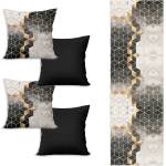 Minimalist Cushion Covers Комплект покривки за маса и 4 калъфки за възглавници Optic - Minimalist Cushion Covers (YZR18OPTRunnerSet5)