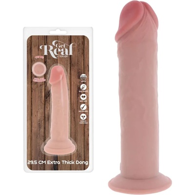 Реалистично дилдо с вендуза и двойна плътност, 29, 5см. - Get Real Deluxe Thick (D-245025)