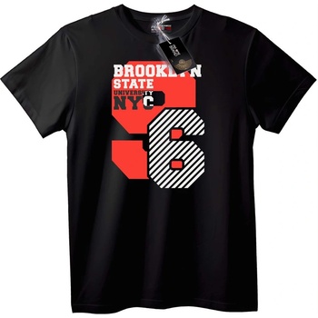 NOONEBRAND Тениска Brooklyn State University NYC - 7XL, Black