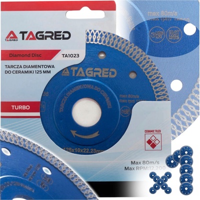 Tagred Diamantový kotouč 125 x 22,23 mm TA1023