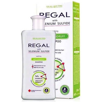 Selson Regal selenium sulfide zklidňující šampon proti lupům 200 ml