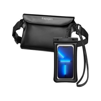 Púzdro SPIGEN A621 UNIVERSAL WATERPROOF CASE & WAIST BAG čierne