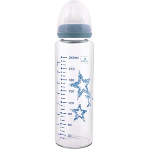 Lorelli Стъклено шише Lorelli - Anti colic, 240 ml, синьо (10200880004) - ozone