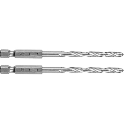 GRAPHITE Шестостенни свредла за метал 4, 5 mm, 2 бр. 54T707 (54T707)