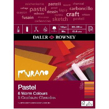 Daler-Rowney Murano Pastel Paper Скицник 30, 5 x 22, 9 cm 160 g Warm Colours (438033209)