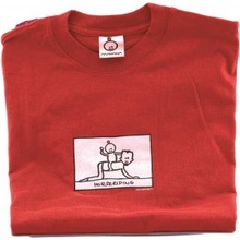 Dětské tričko Mayaka s dlouhým rukávem Horseriding - červené