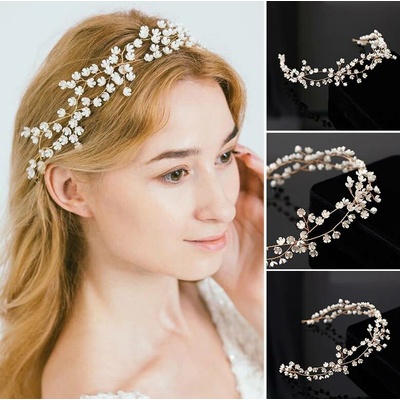 Naishide Jewelry Čelenka do vlasů s bílými květy