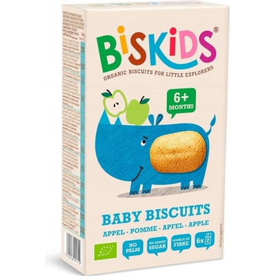 BELKORN BISkids BIO detské celozrnné sušienky s banánom bez pridaného cukru 6M+ 120 g