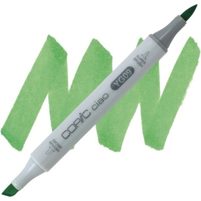 Lihová fixa COPIC Ciao oboustranná Brush & Chisel, Lettuce green (YG09)