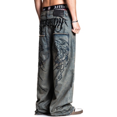 Affliction Tribal & Wings modrá