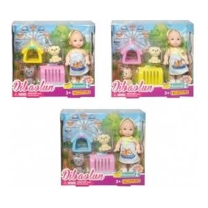 Swede Doll with dogs MIX