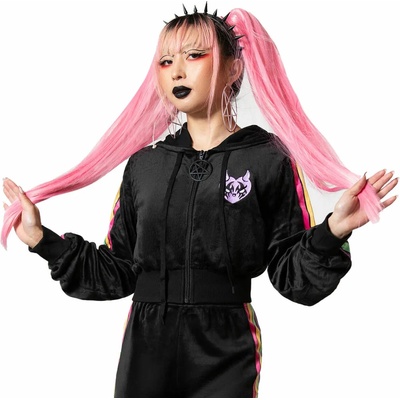 KILLSTAR дамски суитшърт KILLSTAR - Coven Chill Velour - Черен - KSRA004997