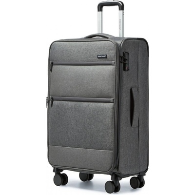 British Traveller Suitcase šedá 75L