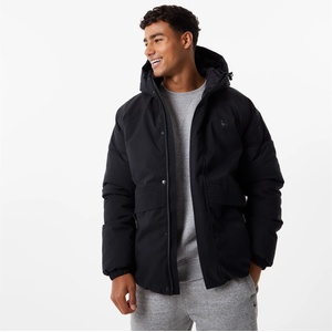 Jack Wills Яке Jack Wills Men's Insulated Weather Resistant Short Puffer Jacket - Black