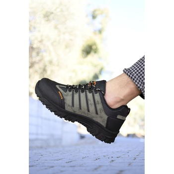 Riccon Мъжки туристически обувки 0012115 -Черни с Каки #325331 (325331_Хаки)