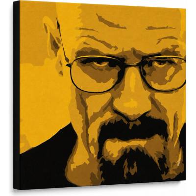 Ručne maľovaný POP Art obraz Breaking Bad - 100x100 cm