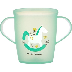 Canpol babies Чаша с дръжки Canpol - Tоys, 250 ml, 12 m+, Зелена (2/101_gre)